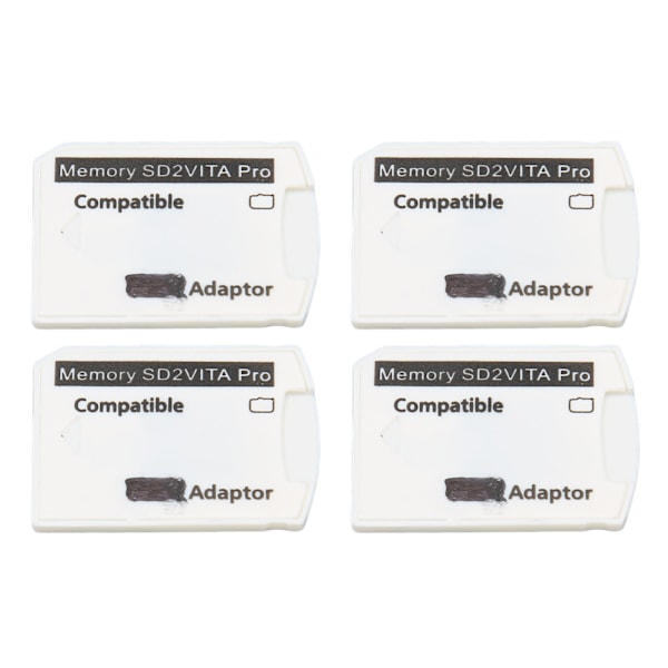 4 stk. for PSV Minnekortadapter Mikro Lagringskortadapter for PS Vita 1000 2000 for PS TV
