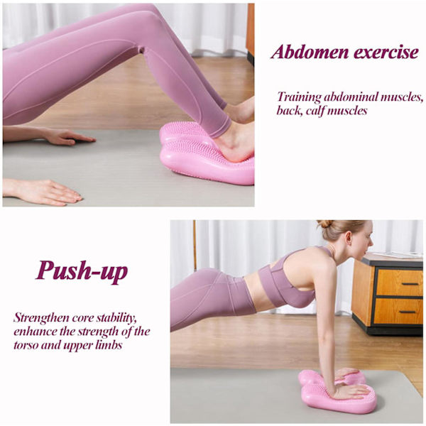 Oppblåsbar Stepper, Treningsmatte for Yoga og Balanse, Multifunksjonell Stepper for Gym, Hjem og Kontor