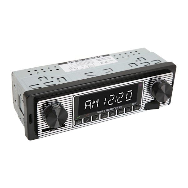Autostereo Radio Audio Receiver Multimedia Player 92dB 4 Ohm 150‑20000Hz kaukosäätimellä Universal