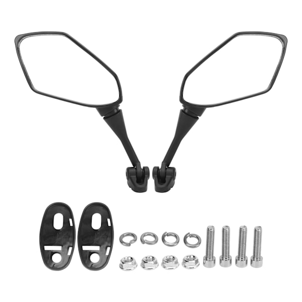 1 par Motorcykel Bakspejl Justerbar Sort Styr Sidespejl Udskiftning Til HYOSUNG GT125R GT250R GT650R GT650S