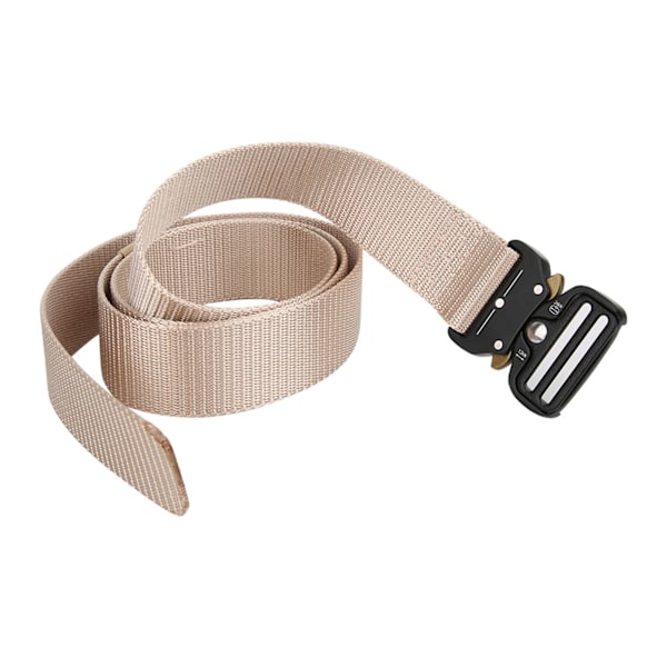 Nylon Outdoor Multifunktionel Rednings-Rappelling Ned ad Bakke Militær Talje Bælte Heavy Duty (Khaki)