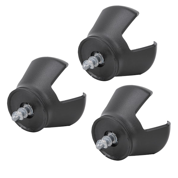 3-pack Golfbollsplockare med 3-tands manuell sugklor, plockverktyg, tillbehör för golfputtergrepp