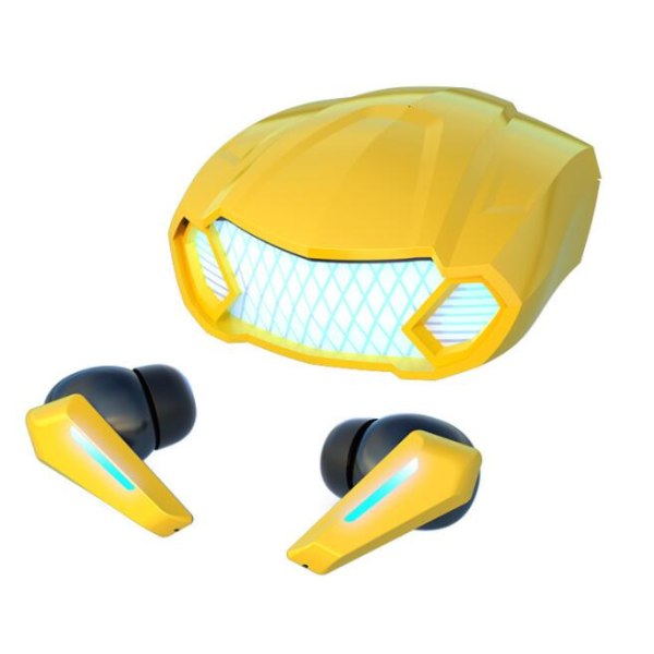 Støyreduksjon, trådløse, Bluetooth-hodetelefoner (M5 gul)-