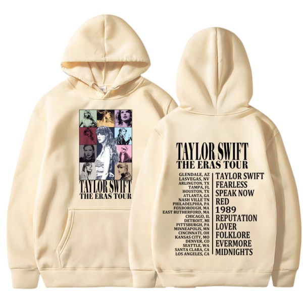 1 Taylor Swift Hoodie Sweatshirt Printed Huvtröja Pullover Sweatshirt Toppar Vuxenkollektion Presenter hoodie-AMS 2XL