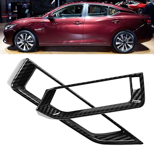 2 st/set Kolfiberstil främre sidoluftventil Trim passar för Nissan Sylphy Sentra 2020