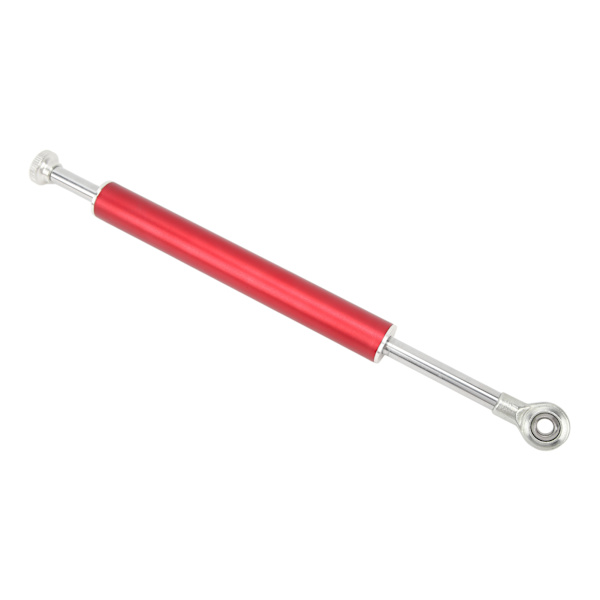 Motorcykel Styrdæmper 330 mm Universal Styrdæmper i aluminium Stabilisator til de fleste motorcykler Rød