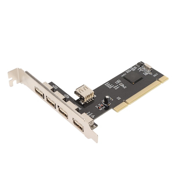 PCI til USB2.0 Intern Utvidelseskort 5 Port 480Mbps Plug and Play 4 Eksterne 1 Intern PCI Utvidelse til USB Adapter Hub