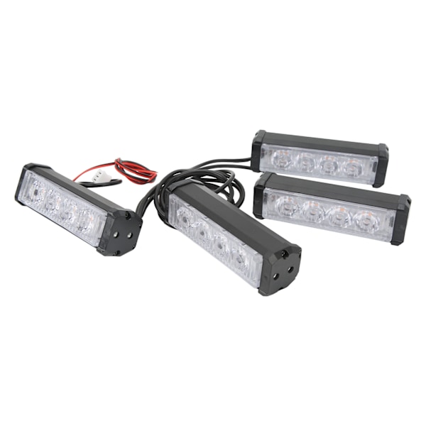 12V24V Bil Mellannät Blinkljus 15W IP67 Vattentät 6000K Universal Strobe 16 LED-blixtljus för Auto