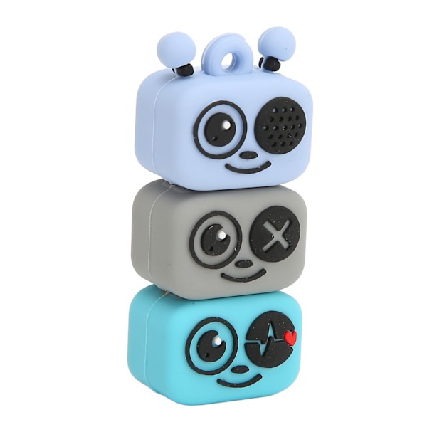USB-minne 64GB, Cartoon Bee Style, PVC, USB 2.0, Blå