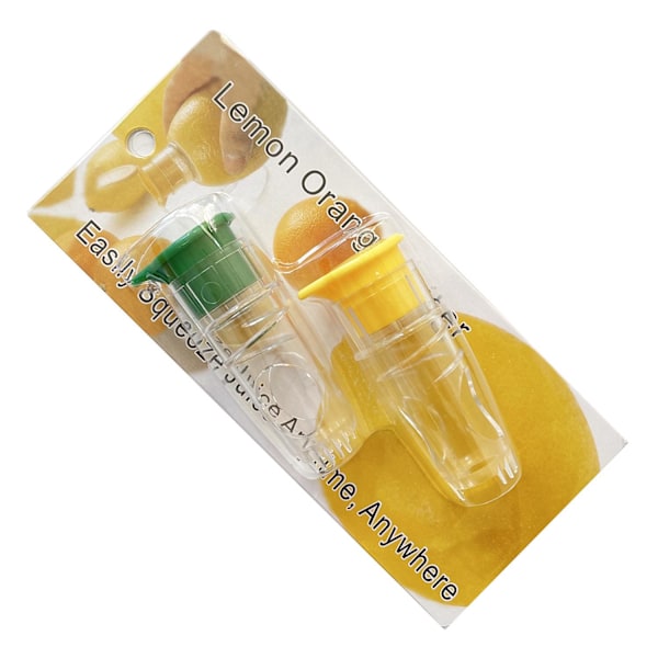 2-pakning Multifunksjonell Mini Manuell Juicer, Sitron Mini Juicer, Sitron- og Appelsinjuicer Manuell Juicer