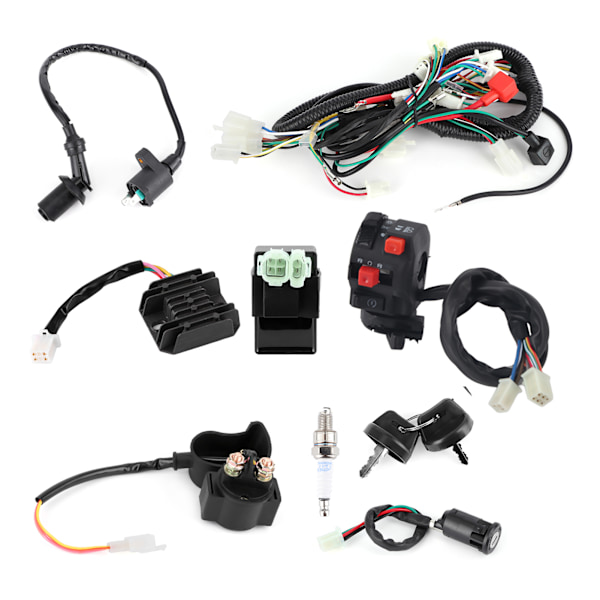 Elektrisk startmotor ledningsnätssats Tillbehör Passar för GY6 125cc 150cc fyrhjuling ATV