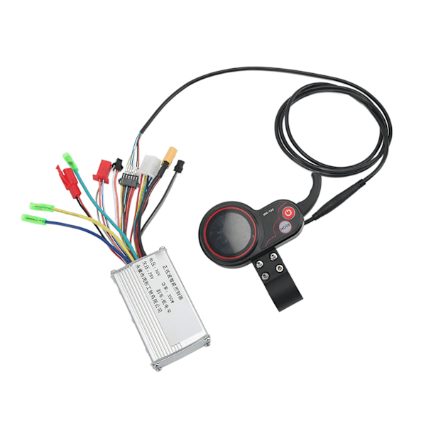 Motor Børsteløs Kontroller Kit 36V 350W med LCD Display Meter Vanntett for elsykkel