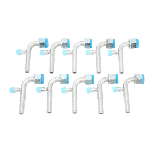 10 st bil AC-slanganslutning Universal aluminium Passar för bilar Lastbilar Tekniska fordon Luftkonditionering Modifiering 13mm/0.51in 14.5mm/0.57in