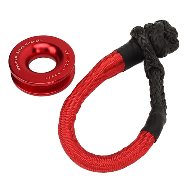 Rephållarremskiva Rep Shackle Kit Hög seghet för terräng ATV UTV Trailer Truck SUV 4 X 4 Recovery
