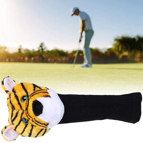 Plush-kangas Tiikerikuvioinen Golf-Putterin Pääsuoja 460CC Puuklubille