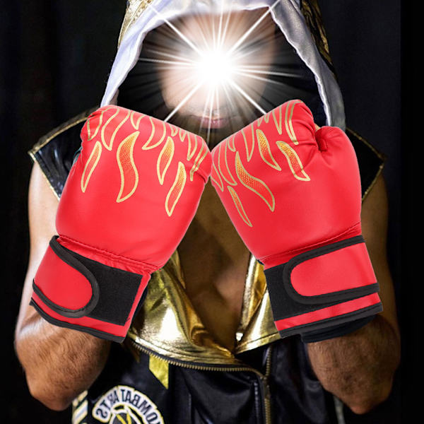 1 Par Barn Kickboxningshandskar Karate Muay Thai Guantes Sanda Träningsutrustning Röd för barn