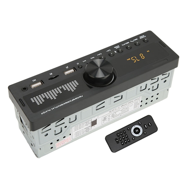 Kaksois-USB-auton stereokaiutin Bluetooth-käyttöinen handsfree FM 87,5 MHz - 108 MHz auton soitin tukee MP3 WMA WAV FLAC APE