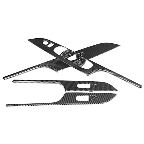 Bilfönsterbrytare Lyft Kontrollpanel Kåpa Trim Fit för Nissan Navara Frontier NP300 2015-2019