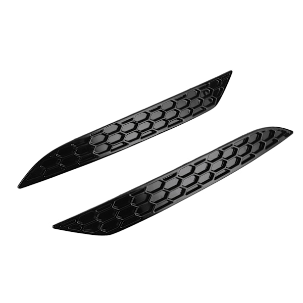 2 stk. Glanssort bakre støtfangerreflektor Honeycomb Delete Sett Passer for MK7.5 GTD R2017-2020