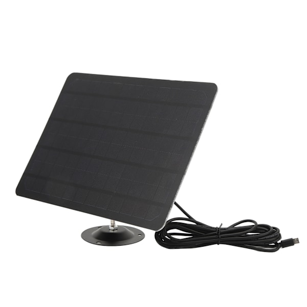 RV Solpanel Mono Høyeffektiv Solar Batteriladerpanel med feste 3 meter Ladekabel for RV utendørskameraovervåking 10W Square