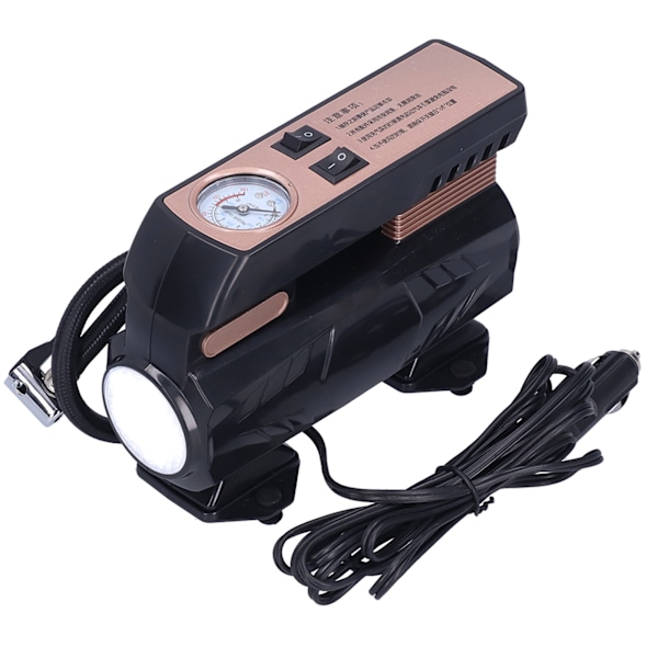 Bærbar luftpumpe 12V 120W elektrisk digital dækpumpekompressor til motorcykel