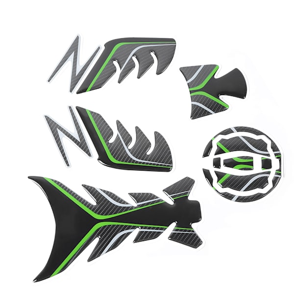 Oljetank 3D Pad Protector Trim Fiskebeinsdekal Passer for Kawasaki Ninja Z900