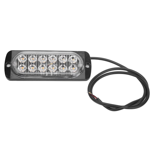 12V 12LED-blink Blinklys Nødadvarselslampe Gul belysning til bilmotorcykellastbil