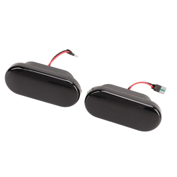 1 par LED Side Marker Lys Svart Vanntett Høy Lysstyrke Side Marker Lys Blinklysutskifting for Bil