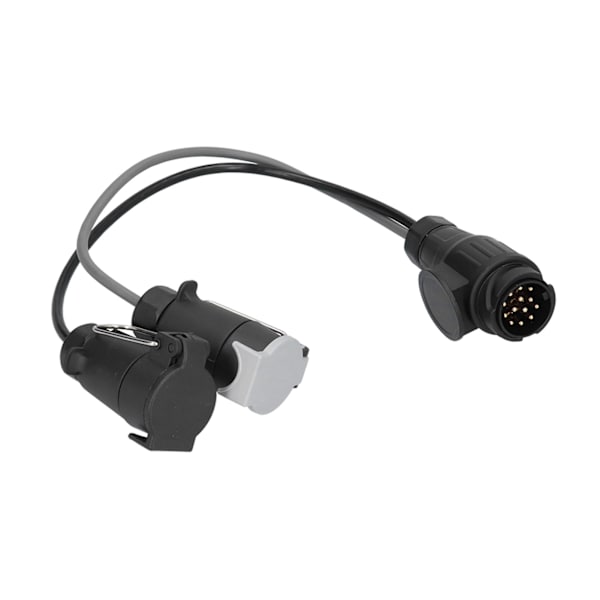 12V 13-pinners til 7-pinners tilhengerplugg-konverter Plast PVC Messing for standard europeiske campingvogner bobiler