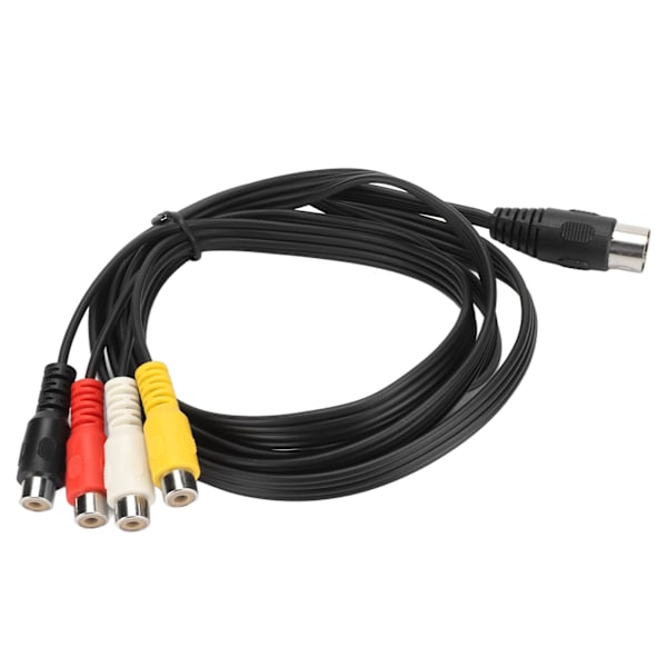 5-Pin Hane DIN till 4 RCA Hona Kabel Professionell DIN 5-Pin till RCA Konverteringssladd för CD-spelare VCR DVD Phono 1,5m