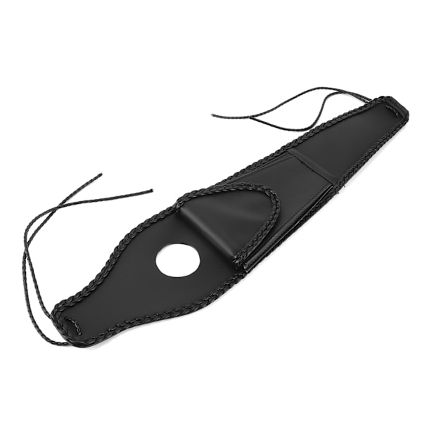 Motorcykel Bränsletanklock Skyddspanel Trim med Väska PU Läder Passar för XL 883 1200 48 Flätat Rep Kant