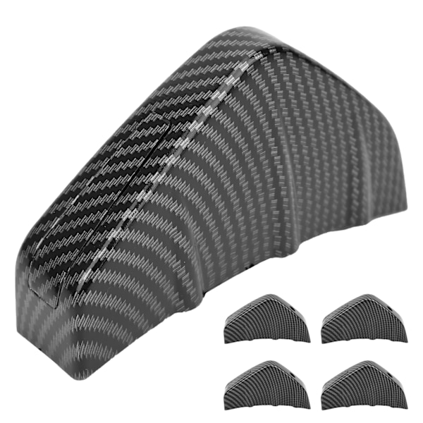 Universal bakspoiler Shark Fin Tail Nedre stötfångare Lip Diffuser Splitter med BuckleCarbon Fiber Color