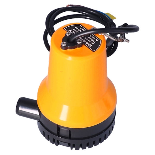 12V marin elektrisk länspump dränkbar 5400 rpm Horisontell axelposition vingdrivning