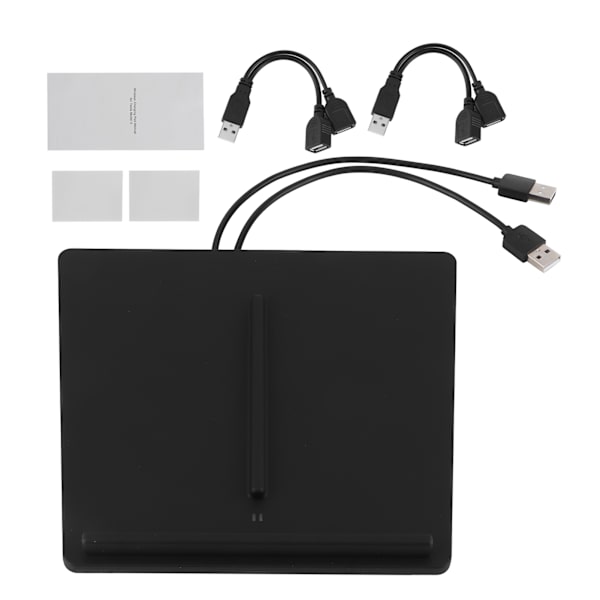 10W trådlös laddningsplatta Biltelefonladdare Dual Position Passar för Tesla Model 3 /Model YBlack