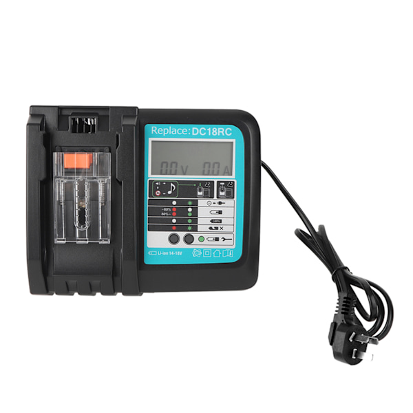 Makita DC18RC 14,4-18V Li-Ion batteriladdare med skärm (AU-kontakt)