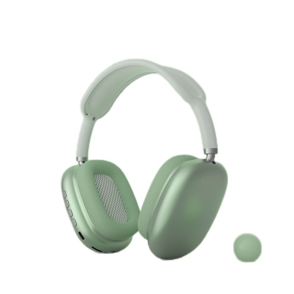 Populära P9AirMax nya TWS Bluetooth headset trådlöst headset mobiltelefon trådlöst gaming present headset+ green