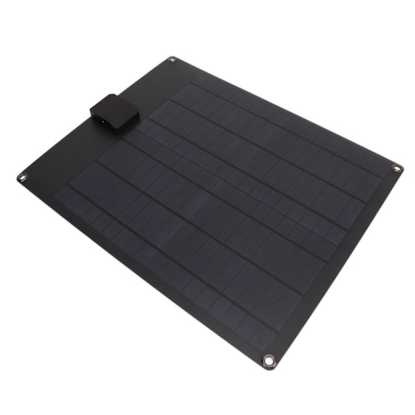 20W 5V 12V Aurinkopaneeli Kaksoislähtö Monokristallinen Virrantuottopaneeli Akkulaturisarja Auton Veneen Perävaunun Matkailuauton Musta