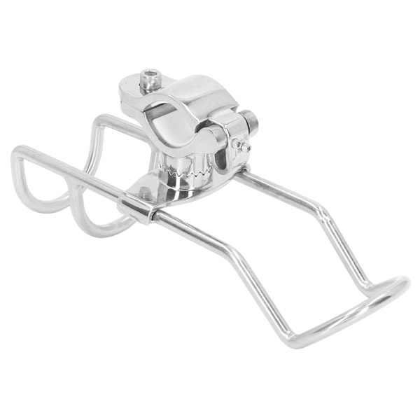 Skinnemontert klemme Justerbar fiskestangholder 360 graders rotasjon 304 rustfritt stål for 22,2 til 31,7 mm rør