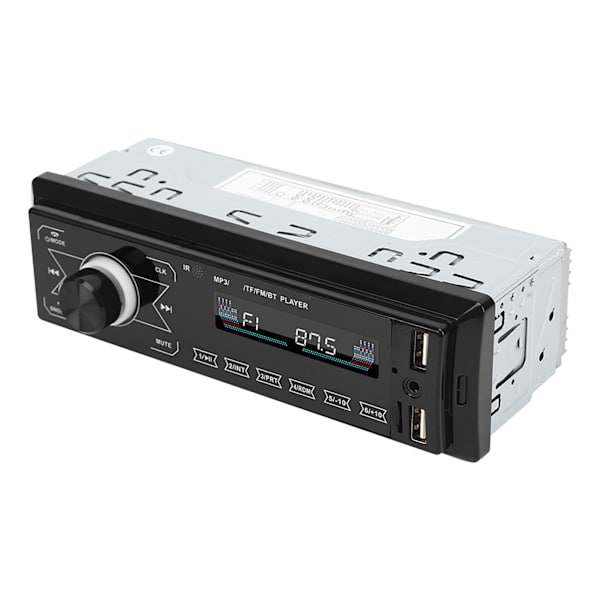Auton MP3-soitin Kaksois-USB Bluetooth Stereo Audio Radio Kosketusnäyttö Värikkäät valot viihdejärjestelmä