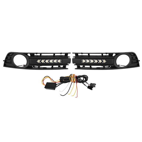 2 st Galler Dimljus Blinkers vardagslampa Passar till Audi A4 B6 01-05(svart)