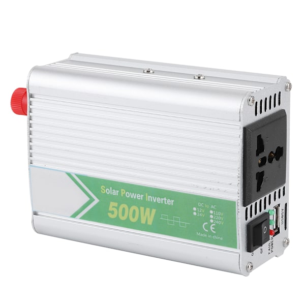 DC12V til AC220V 500W Smart Strømkonverter LED Multibeskyttelse Sikkerhed Bil Inverter