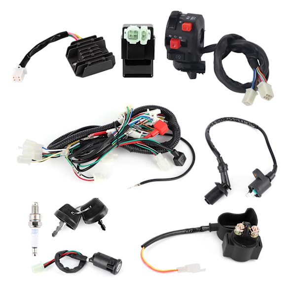 Elektrisk startmotor ledningsnätssats Tillbehör Passar för GY6 125cc 150cc fyrhjuling ATV