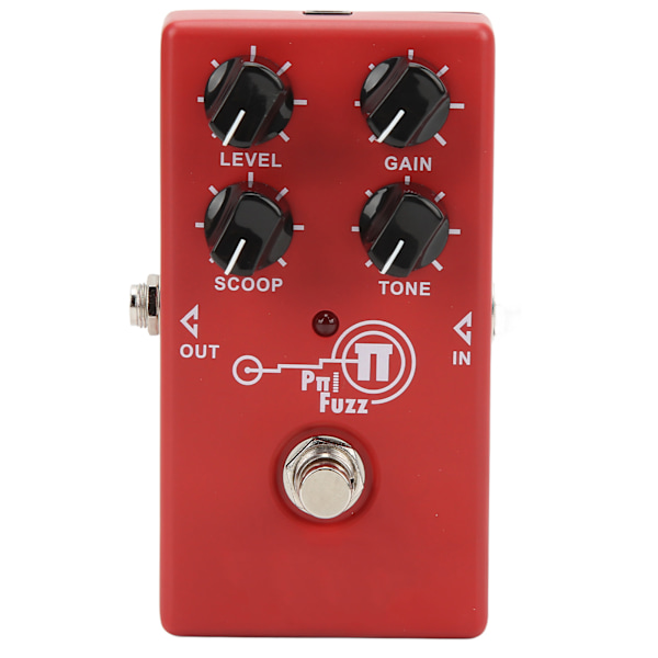 Fuzz Distortion Pedal Niveau Gain Scoop Tone Justering Elektrisk Guitar Monoblock Effekt 30mA