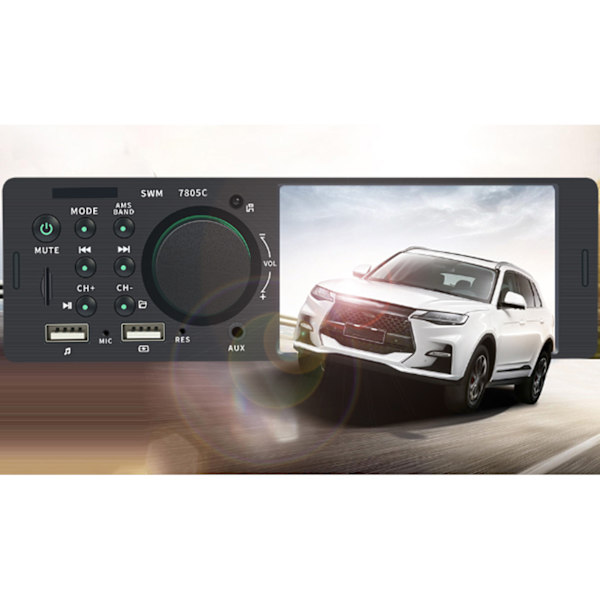 Autostereo 4,1 tuuman kosketusnäyttö Kaksois-USB AUX Bluetooth Peruutuskuva Handsfree-puhelut MP5-soitin