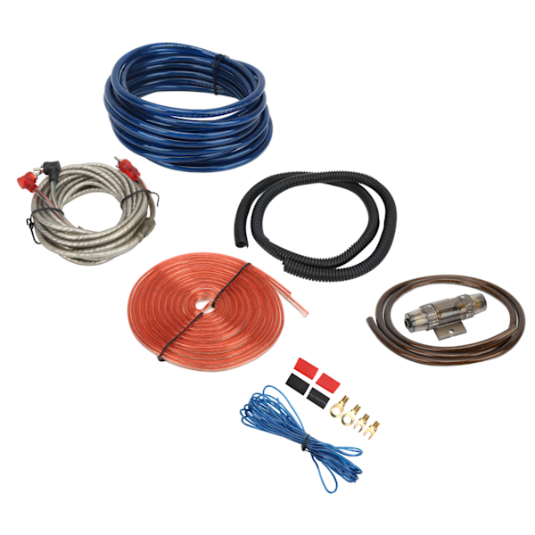 Installationssats för elförstärkare för bil 6GA Subwoofer Kabel Audio Wire Protector Universal