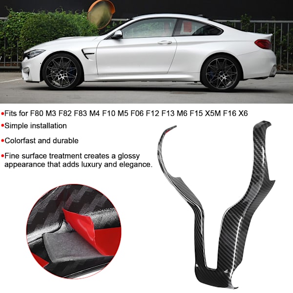 M Sport Rattskydd passar för F80 M3 F82 F83 M4 F10 M5 F06 F12 F13 M6 F15 X5M F16 X6 Carbon Fiber Style