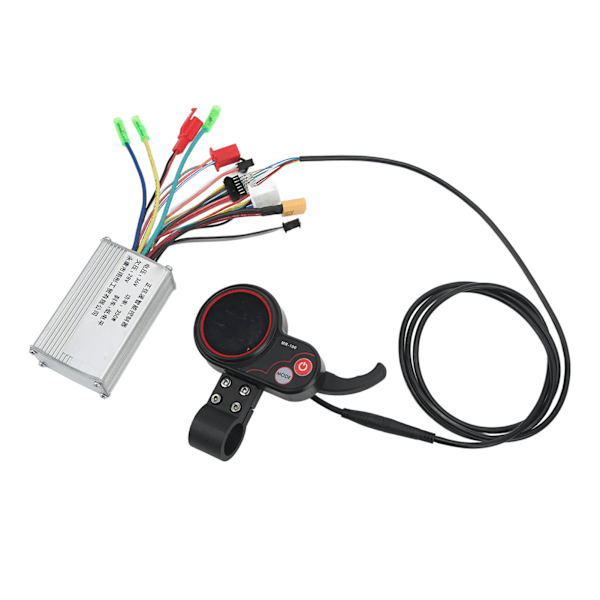 Motor Borstlös Controller Kit 36V 350W med LCD Display Meter Vattentät för elcykel