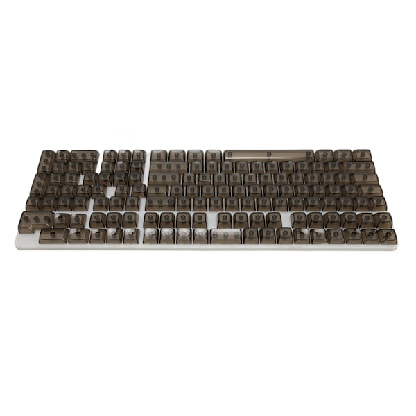 Keycap-sett 132 taster Høytransparent PC CBSA Høyde Matt Ergonomisk DIY Erstatningstaster for Mekanisk Tastatur Svart