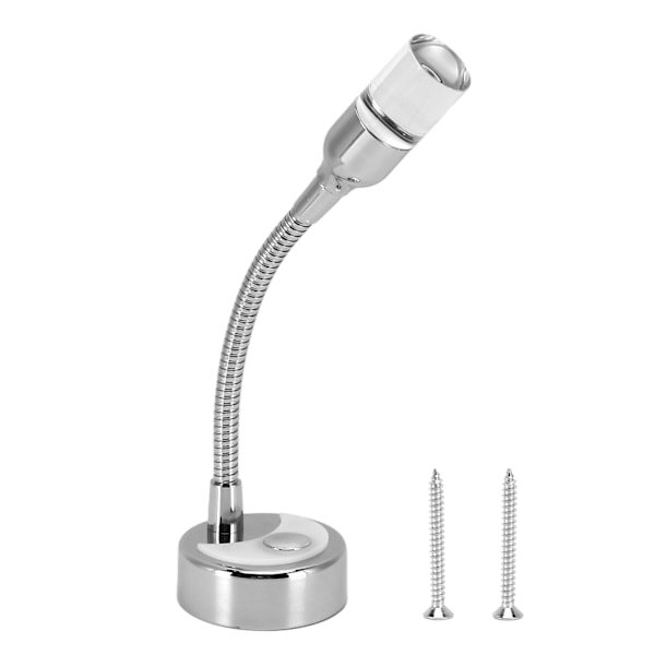 RV-läslampa 360° Rotation Touch Switch 3000K 173LM 3W DC12V LED Natt Dekorativ Belysning för Yachter Båtar