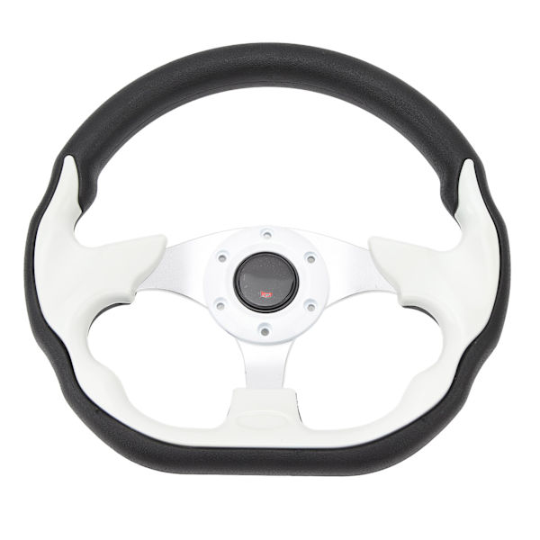 12,5 tums golfvagnsratt Universal 6-håls rattbyte för E‑Z‑GO TXT & RXV White